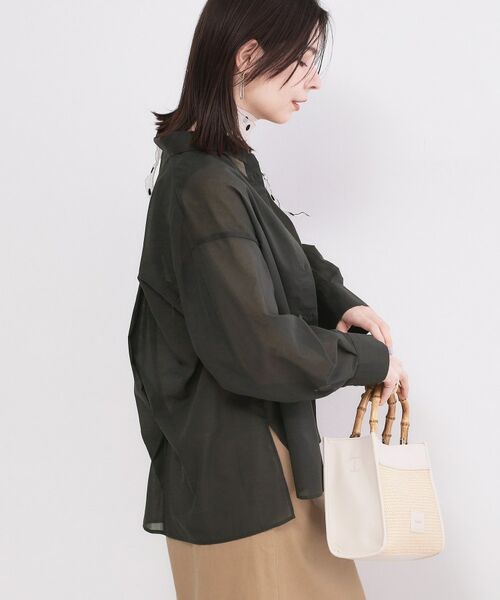 OPAQUE.CLIP / オペーク ドット クリップ シャツ・ブラウス | シアーローンシャツ【洗濯機OK】 | 詳細5