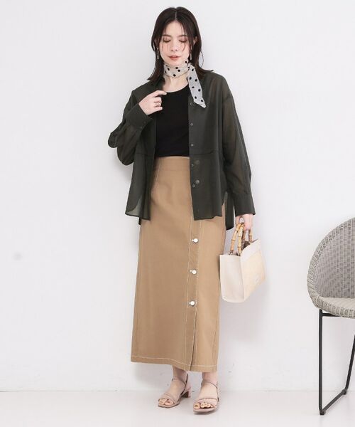 OPAQUE.CLIP / オペーク ドット クリップ シャツ・ブラウス | シアーローンシャツ【洗濯機OK】 | 詳細6