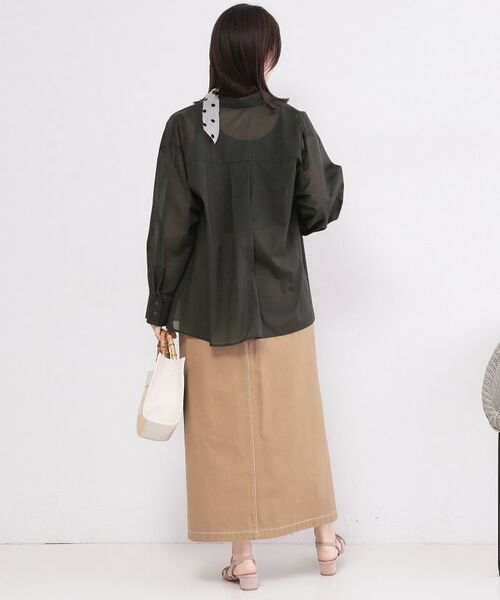 OPAQUE.CLIP / オペーク ドット クリップ シャツ・ブラウス | シアーローンシャツ【洗濯機OK】 | 詳細7