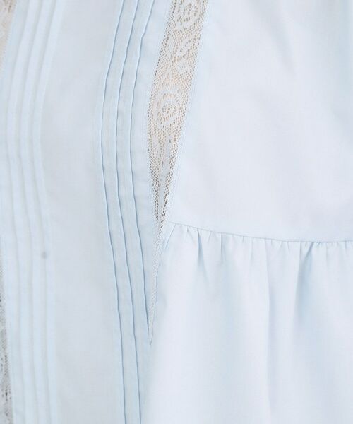OPAQUE.CLIP / オペーク ドット クリップ シャツ・ブラウス | ピンタックレース ペプラムブラウス【洗濯機OK】 | 詳細12
