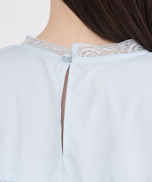 OPAQUE.CLIP / オペーク ドット クリップ シャツ・ブラウス | ピンタックレース ペプラムブラウス【洗濯機OK】 | 詳細17