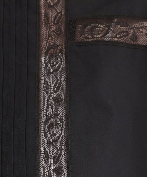 OPAQUE.CLIP / オペーク ドット クリップ シャツ・ブラウス | ピンタックレース ペプラムブラウス【洗濯機OK】 | 詳細8