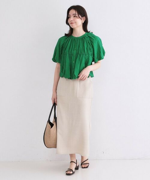 OPAQUE.CLIP / オペーク ドット クリップ シャツ・ブラウス | バルーンデザインブラウス【洗濯機OK】 | 詳細10