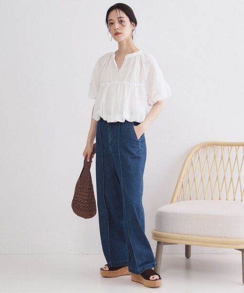 OPAQUE.CLIP / オペーク ドット クリップ シャツ・ブラウス | バルーンデザインブラウス【洗濯機OK】 | 詳細2