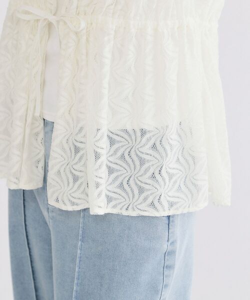 OPAQUE.CLIP / オペーク ドット クリップ シャツ・ブラウス | レースペプラムジレ【洗濯機OK】 | 詳細14