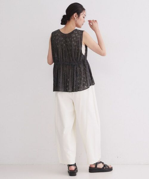 OPAQUE.CLIP / オペーク ドット クリップ シャツ・ブラウス | レースペプラムジレ【洗濯機OK】 | 詳細7