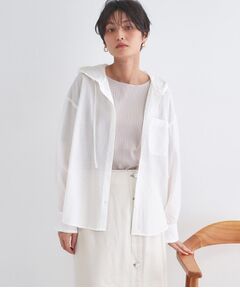 OPAQUE.CLIP / オペーク ドット クリップ シャツ・ブラウス | シアーフーディシャツ【洗濯機OK】