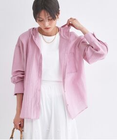 OPAQUE.CLIP / オペーク ドット クリップ シャツ・ブラウス | シアーフーディシャツ【洗濯機OK】