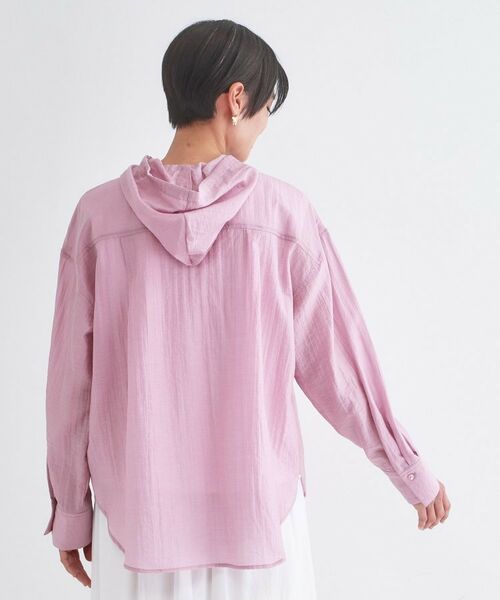 OPAQUE.CLIP / オペーク ドット クリップ シャツ・ブラウス | シアーフーディシャツ【洗濯機OK】 | 詳細15