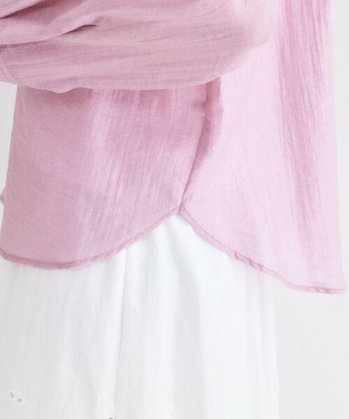 OPAQUE.CLIP / オペーク ドット クリップ シャツ・ブラウス | シアーフーディシャツ【洗濯機OK】 | 詳細18