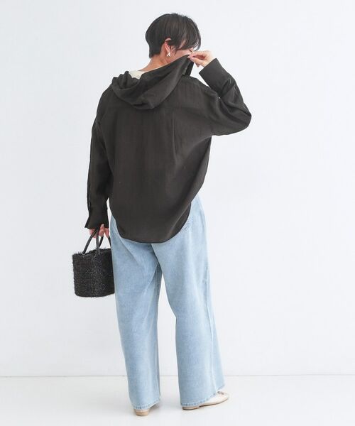 OPAQUE.CLIP / オペーク ドット クリップ シャツ・ブラウス | シアーフーディシャツ【洗濯機OK】 | 詳細7