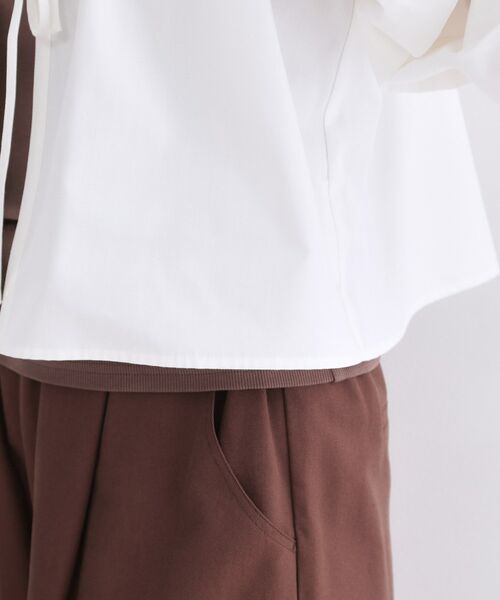 OPAQUE.CLIP / オペーク ドット クリップ シャツ・ブラウス | ボリュームスリーブ前リボンブラウス【洗濯機OK】 | 詳細14