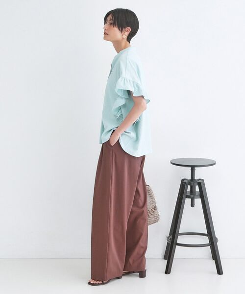 OPAQUE.CLIP / オペーク ドット クリップ シャツ・ブラウス | UV サッカーフリルスキッパーブラウス【洗濯機OK】 | 詳細15