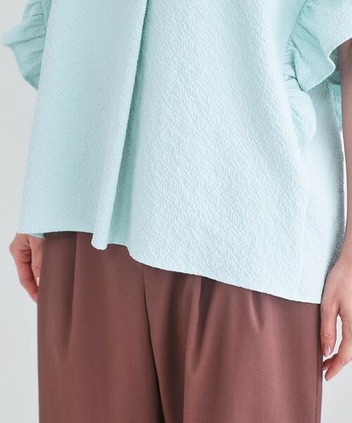 OPAQUE.CLIP / オペーク ドット クリップ シャツ・ブラウス | UV サッカーフリルスキッパーブラウス【洗濯機OK】 | 詳細22