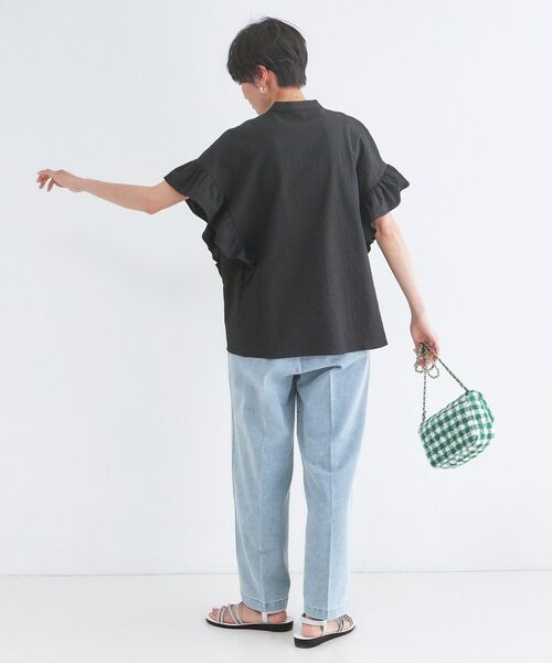 OPAQUE.CLIP / オペーク ドット クリップ シャツ・ブラウス | UV サッカーフリルスキッパーブラウス【洗濯機OK】 | 詳細7