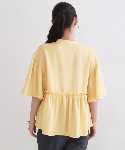 OPAQUE.CLIP / オペーク ドット クリップ シャツ・ブラウス | アシンメトリーペプラムブラウス【洗濯機OK】 | 詳細15