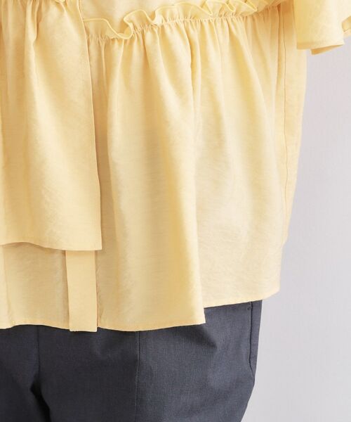 OPAQUE.CLIP / オペーク ドット クリップ シャツ・ブラウス | アシンメトリーペプラムブラウス【洗濯機OK】 | 詳細18
