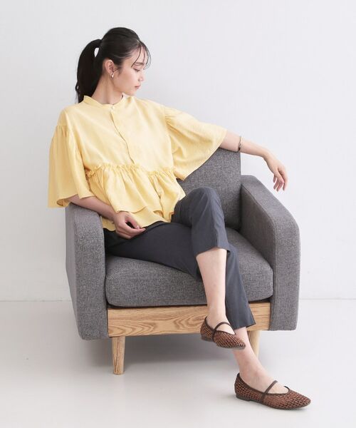 OPAQUE.CLIP / オペーク ドット クリップ シャツ・ブラウス | アシンメトリーペプラムブラウス【洗濯機OK】 | 詳細5