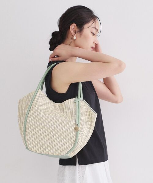 OPAQUE.CLIP / オペーク ドット クリップ トートバッグ | 【A4対応】PPコンビミドルトート（アイボリー(004)）