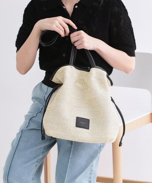 OPAQUE.CLIP / オペーク ドット クリップ トートバッグ | ドロスト巾着A4トート（アイボリー(004)）