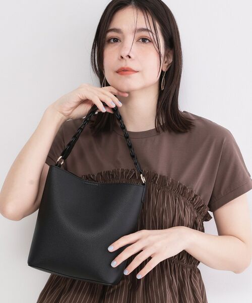 OPAQUE.CLIP / オペーク ドット クリップ ショルダーバッグ | 2WAYデザインハンドルミニショルダー（ブラック(019)）