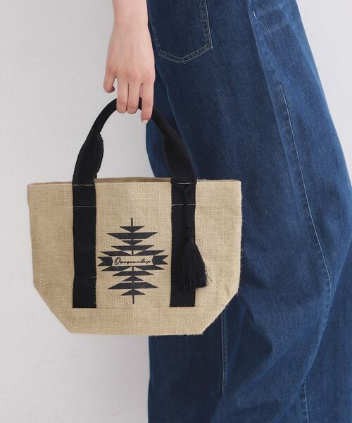 OPAQUE.CLIP / オペーク ドット クリップ トートバッグ | ジュート舟型ミドルトート | 詳細1