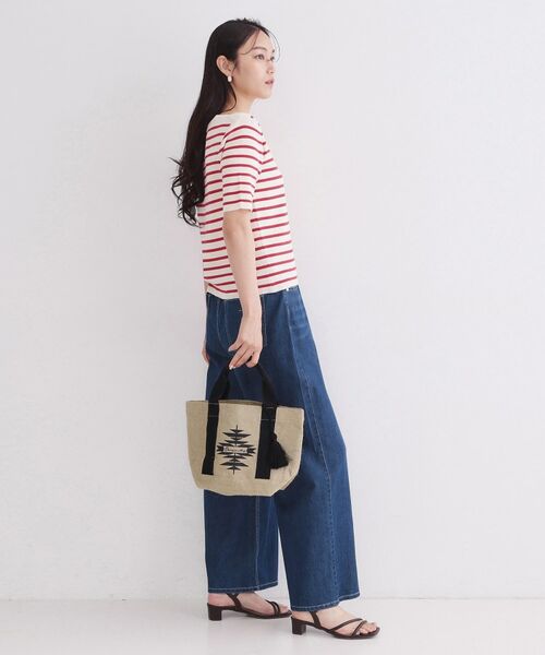 OPAQUE.CLIP / オペーク ドット クリップ トートバッグ | ジュート舟型ミドルトート | 詳細2