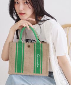 OPAQUE.CLIP / オペーク ドット クリップ トートバッグ | ジュートスクエアミドルトート