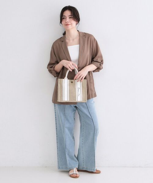 OPAQUE.CLIP / オペーク ドット クリップ トートバッグ | ジュートスクエアミドルトート | 詳細2