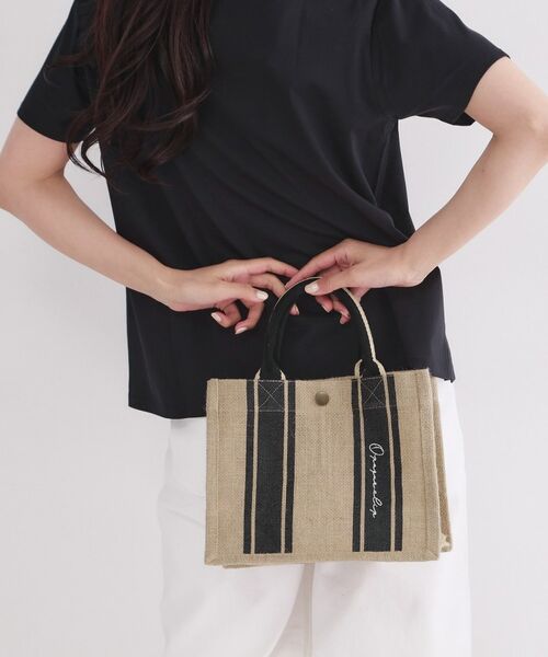 OPAQUE.CLIP / オペーク ドット クリップ トートバッグ | ジュートスクエアミドルトート | 詳細3