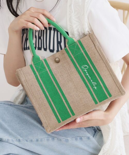 OPAQUE.CLIP / オペーク ドット クリップ トートバッグ | ジュートスクエアミドルトート | 詳細5