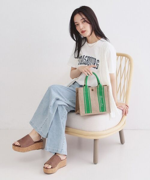 OPAQUE.CLIP / オペーク ドット クリップ トートバッグ | ジュートスクエアミドルトート | 詳細6