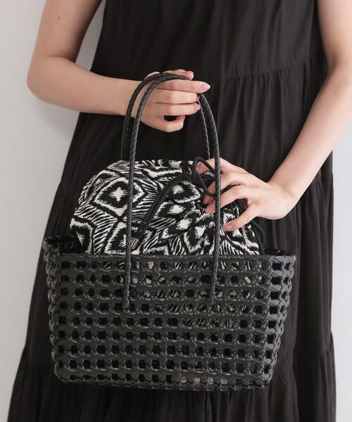 OPAQUE.CLIP / オペーク ドット クリップ トートバッグ | 巾着付きメルカドワイドトート（ブラック(019)）