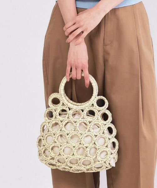 OPAQUE.CLIP / オペーク ドット クリップ ハンドバッグ | くるくるリング雑材BAG | 詳細1