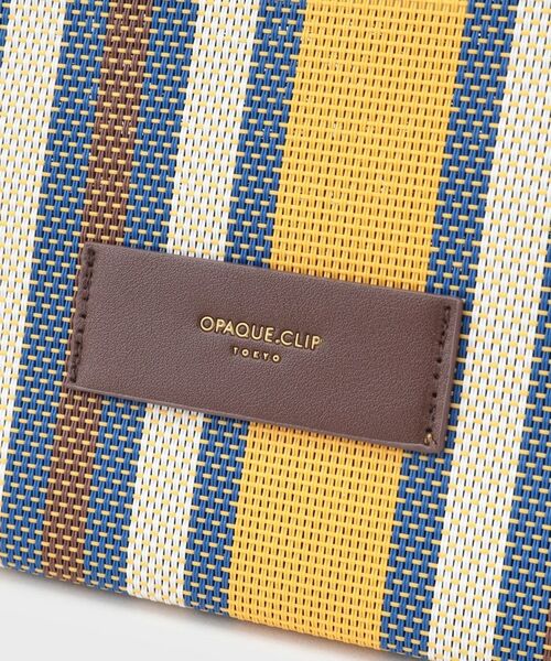 OPAQUE.CLIP / オペーク ドット クリップ トートバッグ | デザインハンドルマルチストライプミドルトート | 詳細18