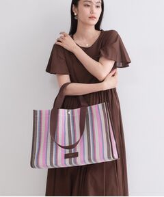 OPAQUE.CLIP / オペーク ドット クリップ トートバッグ | マルチストライプBIGトート