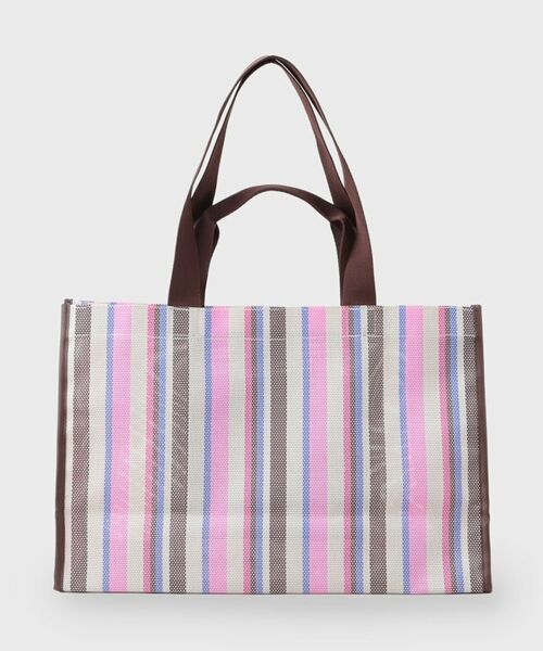 OPAQUE.CLIP / オペーク ドット クリップ トートバッグ | マルチストライプBIGトート | 詳細10