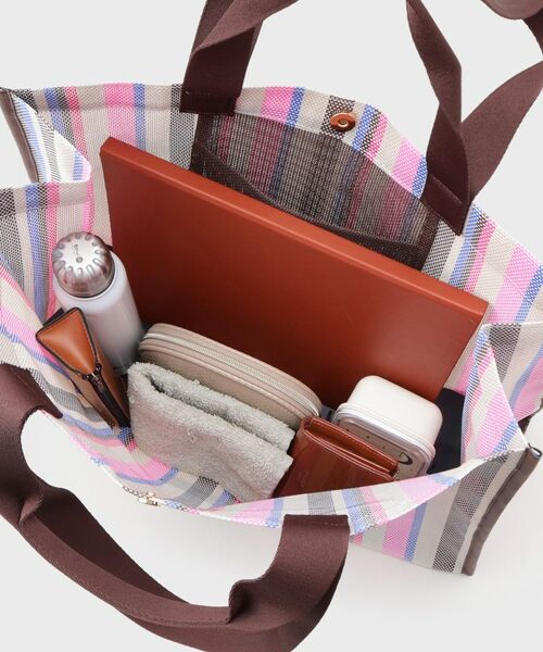 OPAQUE.CLIP / オペーク ドット クリップ トートバッグ | マルチストライプBIGトート | 詳細14