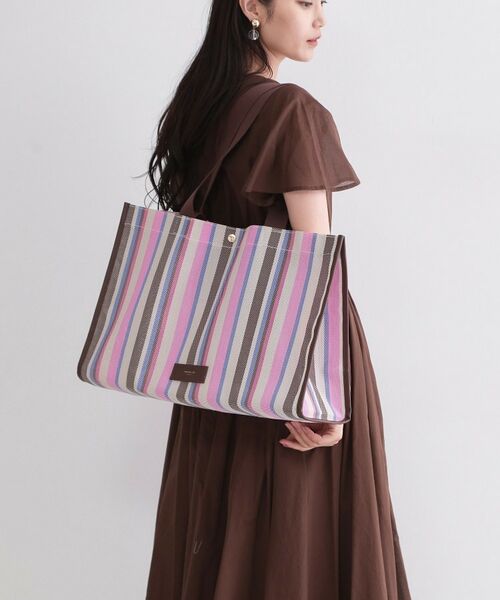 OPAQUE.CLIP / オペーク ドット クリップ トートバッグ | マルチストライプBIGトート | 詳細5