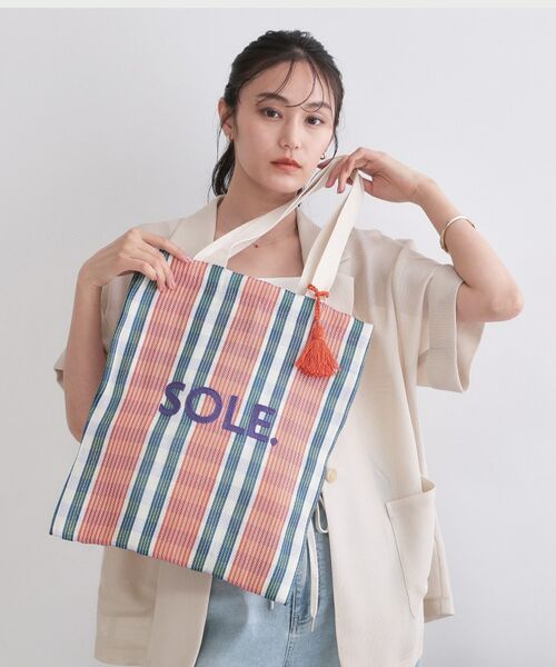 OPAQUE.CLIP / オペーク ドット クリップ トートバッグ | 【A4サイズ対応】マルチカラーメッシュトート（オレンジ(267)）