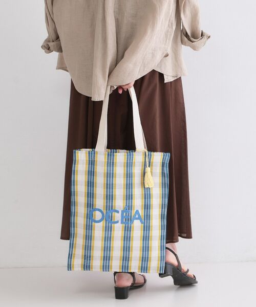 OPAQUE.CLIP / オペーク ドット クリップ トートバッグ | 【A4サイズ対応】マルチカラーメッシュトート（ブルー(292)）