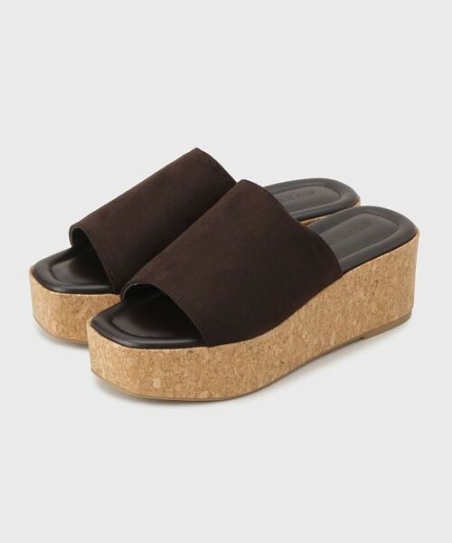 OPAQUE.CLIP / オペーク ドット クリップ サンダル | コルク厚底サンダル（ブラウン(044)）