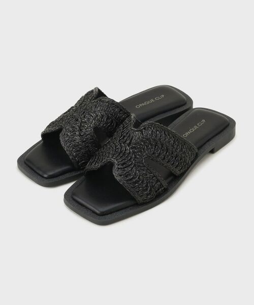 OPAQUE.CLIP / オペーク ドット クリップ サンダル | PPコードラフサンダル（ブラック(019)）