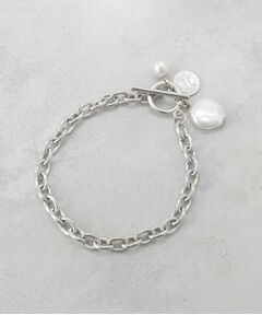 OPAQUE.CLIP / オペーク ドット クリップ ブレスレット・バングル | フェイクパール付きチェーンブレスレット