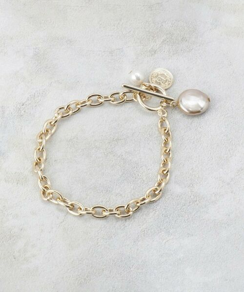 OPAQUE.CLIP / オペーク ドット クリップ ブレスレット・バングル | フェイクパール付きチェーンブレスレット | 詳細1