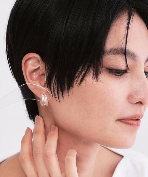 OPAQUE.CLIP / オペーク ドット クリップ ピアス・イヤリング | サイドクリア×ラメカラーデザインミニピアス | 詳細5