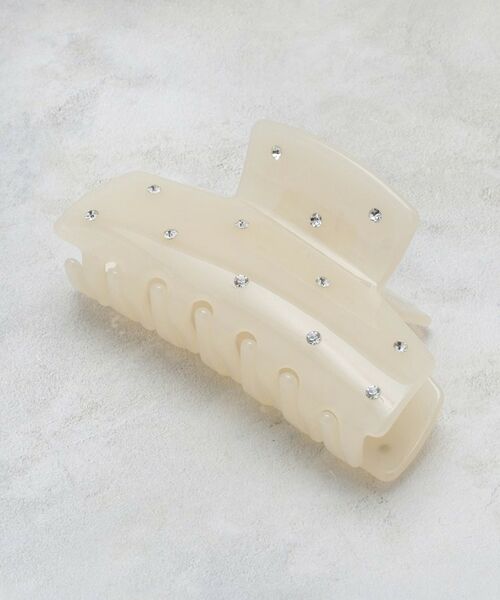 OPAQUE.CLIP / オペーク ドット クリップ ヘアアクセサリー | クリアビジュークリップ（アイボリー(004)）