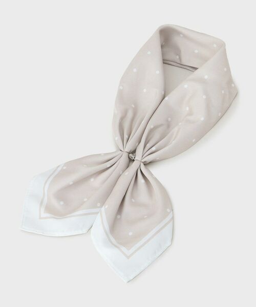 OPAQUE.CLIP / オペーク ドット クリップ マフラー・ショール・スヌード・ストール | 【接触冷感】マグネット付スカーフ（グレージュ(050)）