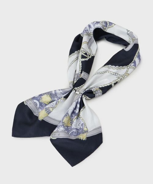 OPAQUE.CLIP / オペーク ドット クリップ マフラー・ショール・スヌード・ストール | 【接触冷感】マグネット付スカーフ（ネイビー(194)）