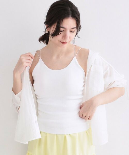 OPAQUE.CLIP / オペーク ドット クリップ キャミソール・チューブトップ | 【FRUIT OF THE LOOM／フルーツオブザルーム】カップ付きキャミソール（ホワイト(001)）